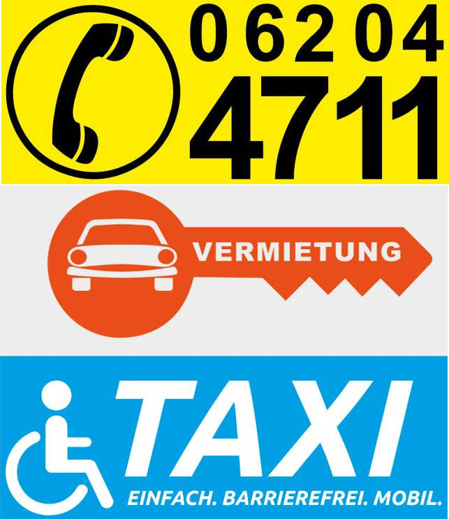 Ihr Taxi in der Nähe! - Taxi Herrmann | Autovermietung Viernheim